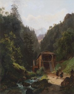 Táj egy malommal alkotó: Franz Wipplinger